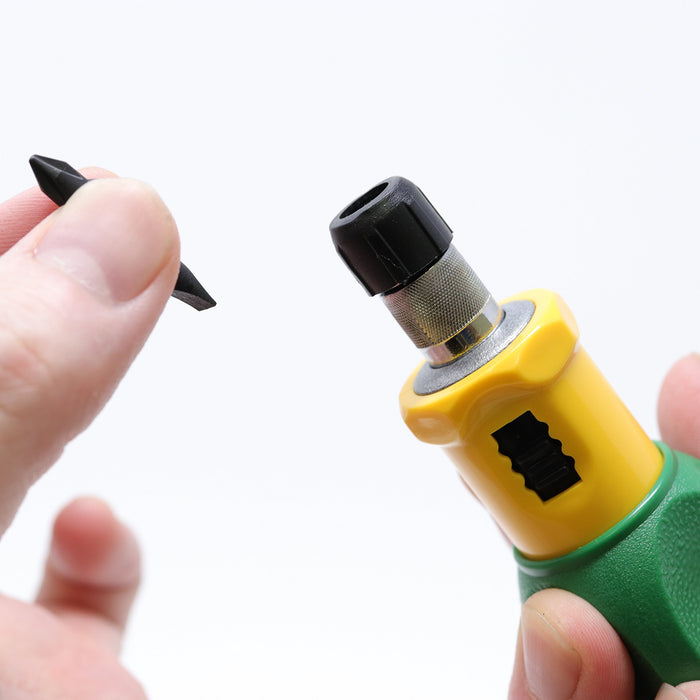 Engineer ratchet stubby +2/-6mm, +1/4.5mm DR-03 Special Steel Bit L95mm NEW_3