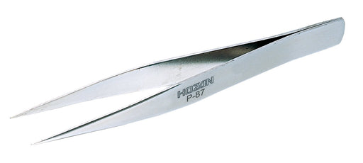 HOZAN P-87 Stainless Steel Tweezers 125mm Opening 13mm Common types Silver NEW_1