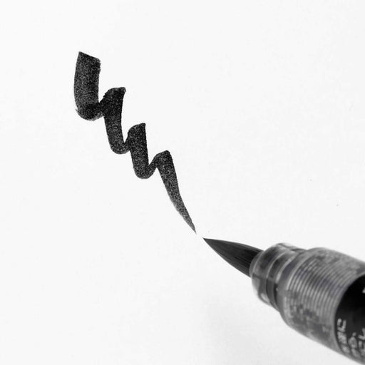 Pentel Fude Pen Brush Pen Medium Point Black Sumi Ink XFP6L for calligraphy NEW_2