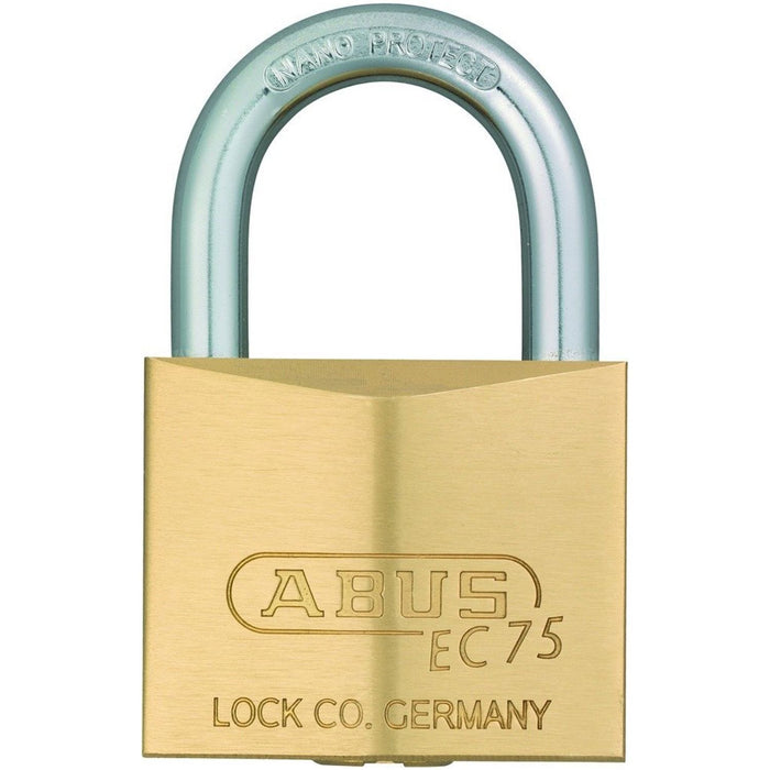 ABUS Brass Padlock EC75 30 KD Dimple Cylinder Number 33703 3-keys Incl. NEW_1