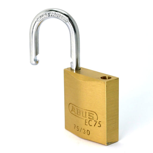 ABUS Brass Padlock EC75 30 KD Dimple Cylinder Number 33703 3-keys Incl. NEW_2