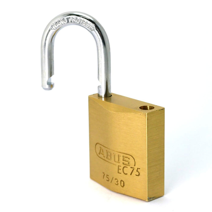 ABUS Brass Padlock EC75 30 KD Dimple Cylinder Number 33703 3-keys Incl. NEW_2