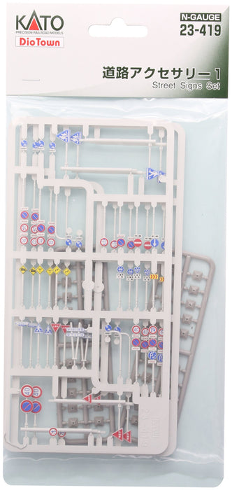 Kato 23-419 Dio Town Street Signs Set N gauge Model Railroad Supplies Diorama_1