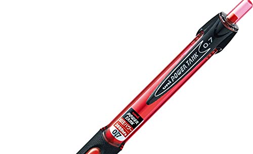 uni POWER TANK 0.7mm Pressurized Ink Ballpoint Pen SN200PT07.15 Red Ink NEW_2