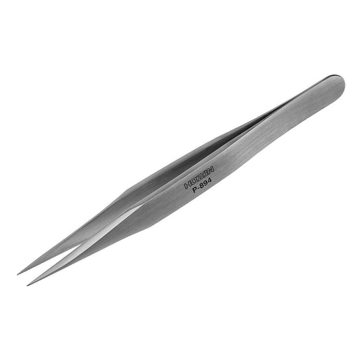 HOZAN P-894 Stainless Steel Tweezers Thick Strong Type 125mm Tip 0.25mm NEW_1