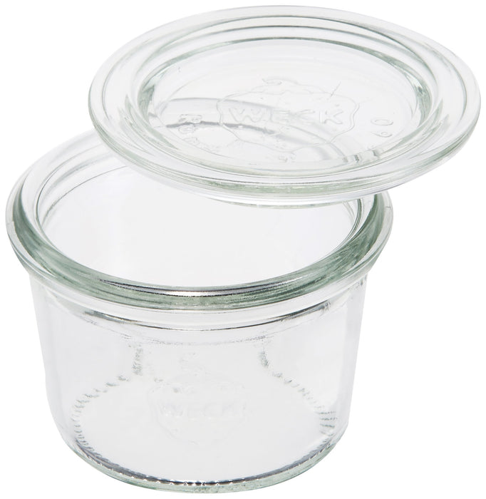 Weck Mold Shape Glass Canister 80ml WE-080 7xH5cm Handwash Only Clear 120g NEW_2