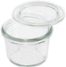 Weck Mold Shape Glass Canister 80ml WE-080 7xH5cm Handwash Only Clear 120g NEW_2