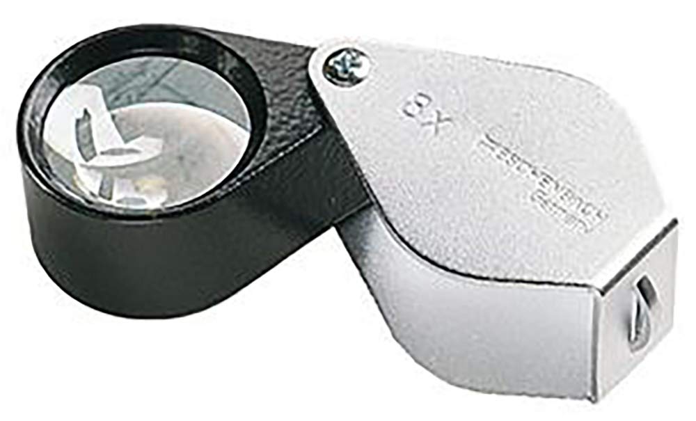 Eschenbach 1176-8 Inspection Loupe Folding Metal Glass Lens Magnifier 8x NEW_2