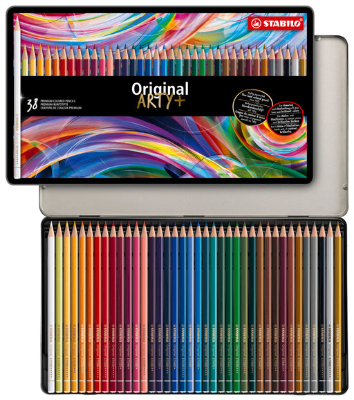 STABILO watercolor pencil original Set of 38-color Metal Case 2.5mm Lead 8778-6_1