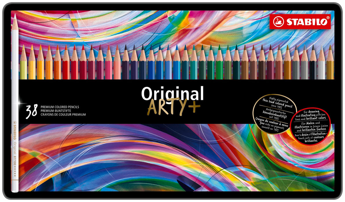 STABILO watercolor pencil original Set of 38-color Metal Case 2.5mm Lead 8778-6_2