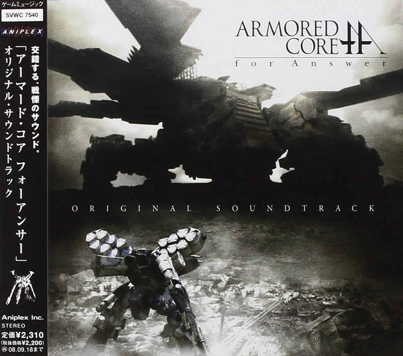 Armored Core 4 For Answer Original Soundtrack [3CD] Nomal Edition SVWC-7540 NEW_1