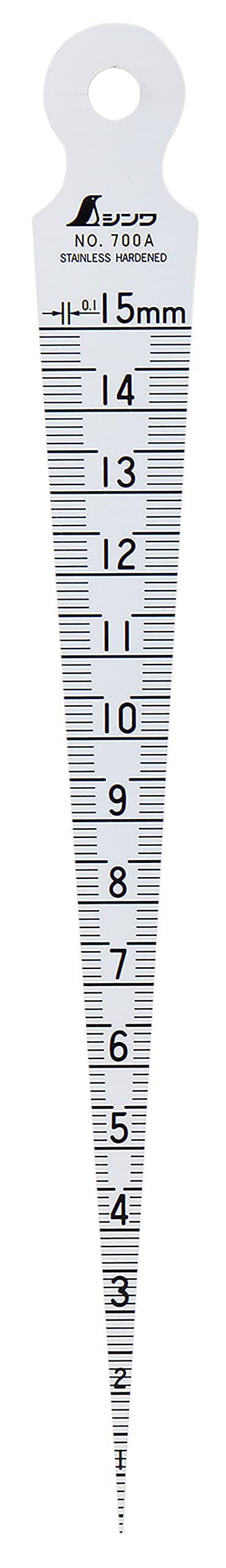 Shinwa Sokutei Taper Gauge NO700A 62600 150cm Blade Stainless Steel for Pro. NEW_1