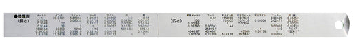 SHINWA Sokutei Pick Up Ruler 30cm Silver with Red Number Stainless Steel 13134_3