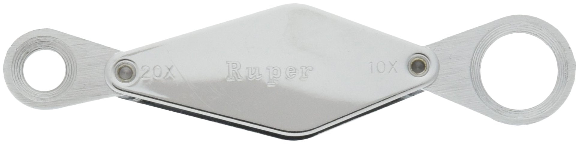 SHINWA Pocket Loupe C X10-X20 13mm/7mm 75523 Made in Japan Silver Glass Lens NEW_1