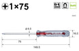 VESSEL Crystalline Driver Thin Shaft Type +1x75 6100 Made in Japan 149.5mm NEW_2