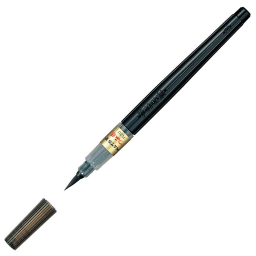 Pentel Standard Brush Pen Medium Brush Tsumiho for Beginner Black ink XFL2U NEW_1