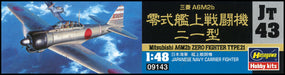 Hasegawa 1/48 Japan Navy Mitsubishi A6M2b Zero Fighter Type 21 Model Kit JT43_3