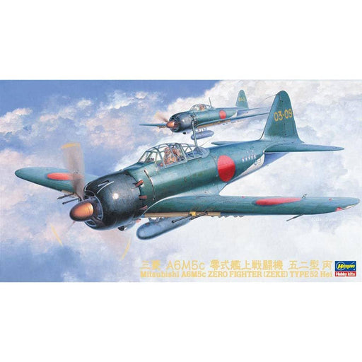 Hasegawa 1/48 Japanese Navy A6M5c Zero Fighter 52 Type C Plastic Model Kit JT72_1