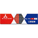 Mitsubishi Vermilion & Prussian Blue Pencil Hexagonal Body 1 dozen K772 NEW_1