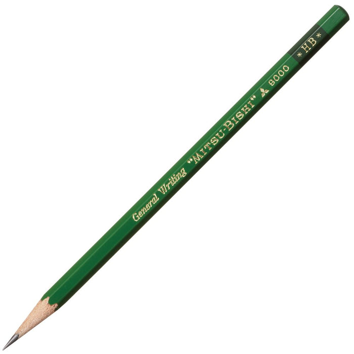 Mitsubishi Pencil office pencil 9000 hardness HB 1 dozen (12 pcs) K9000HB NEW_2