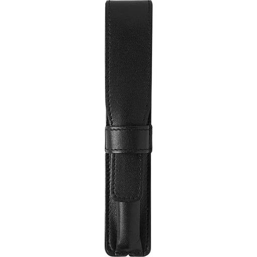 Kuretake FAQ148-999 Fountain brush dedicated leather pen case black 30x25x140mm_1