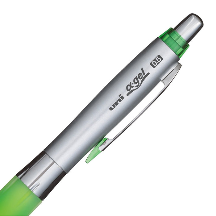 mitsubishi Mechanical Pencil Uni Alpha Gel Soft Turtle 0.5 Green M5617GG1P.5 NEW_3