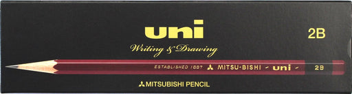 Mitsubishi Uni 2B Pencil 1 dozen (12-piece) UK2B in Paper Box hexagonal shaft_1