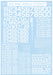 Sanko Mark Leptojida Plamodel Water Decal M01 60 Numbers & Letters White NEW_1
