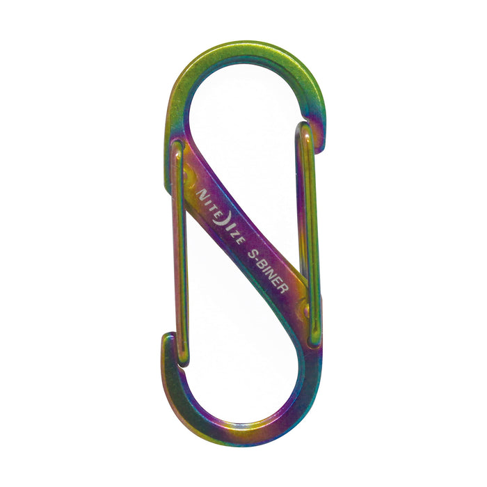 NITEIZE Size #1 S-Biner Dual Spring Gate Carabiner Spectrum Set of 2 ‎SB1-2PK-07_3