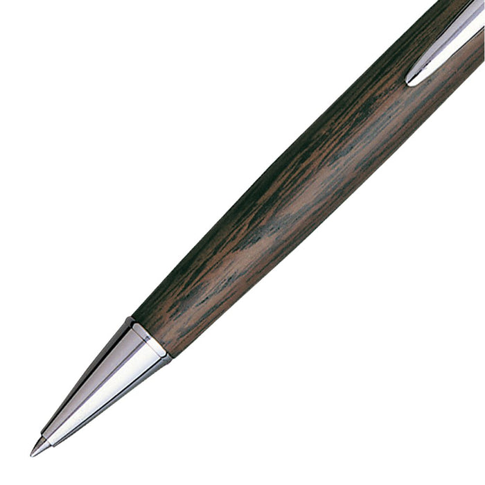 Mitsubishi uni PURE MALT 0.7mm Ballpoint Oak Wood Pen Knock Type SS-2005 NEW_3
