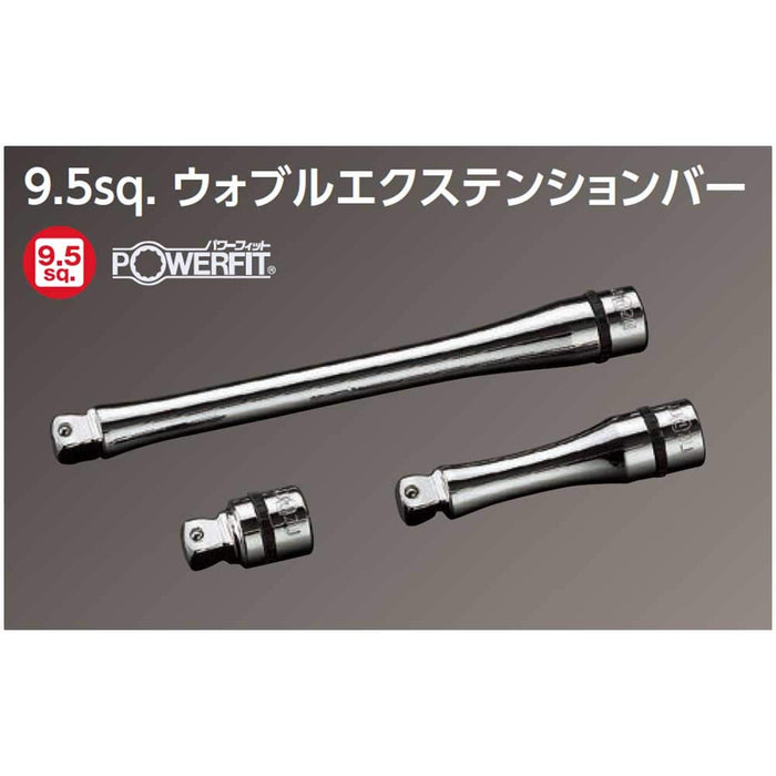 KTC Nepros 9.5mm 3/8 inch Wobble Extension Bar NBE3-100JW 100mm Power Fit NEW_2