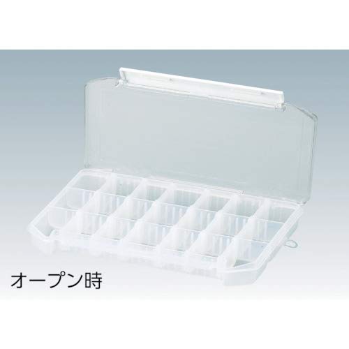 MEIHO Clear Case C1200ND 255x190x40mm Polypropylene ‎32 partition plates 175968_2