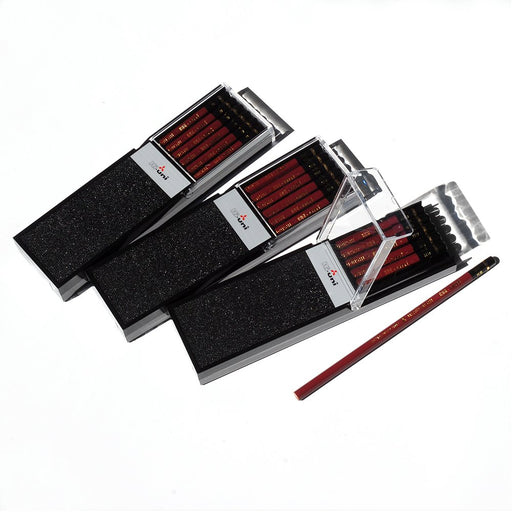 Mitsubishi Pencil Standard Uni-9B 1 dozen 12-pieces ‎HU9B with Plastic Case NEW_2