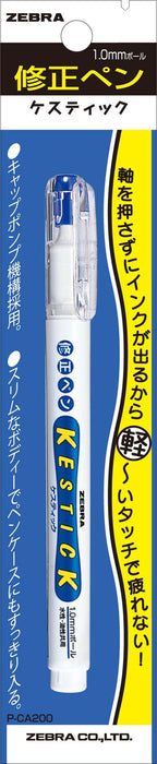zebra correction pen Kestick 1.0 P-CA200-W white axis Extra Fine Point NEW_2