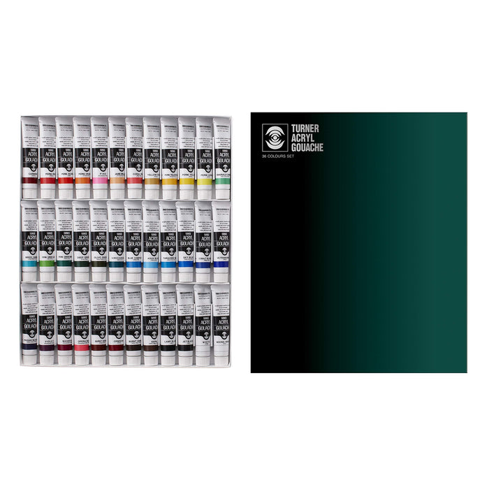 Turner color acrylic gouache 36 color set AG02036C 20ml (No. 6) NEW from Japan_1