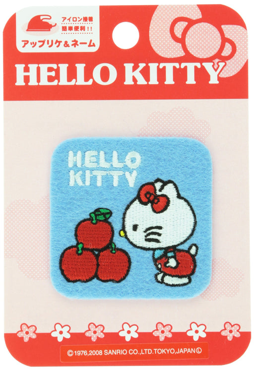 pioneer Sanrio Iron-on Patch SX74 Hello Kitty 5x5cm embroidery Fabric Cotton NEW_1