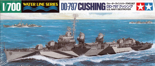 Tamiya 1/700 Waterline #907 US Navy Fletcher DD-797 Cushing Model Kit 31907 NEW_1