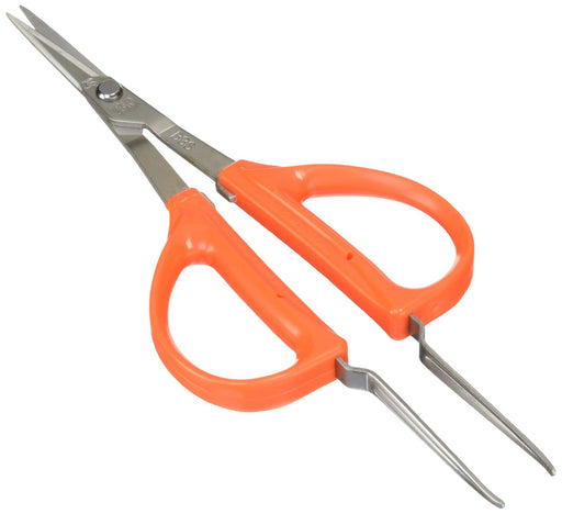 Chikamasa Stainless Steel Grape Scissors with Tweezers B-300SP Silver & Orange_2