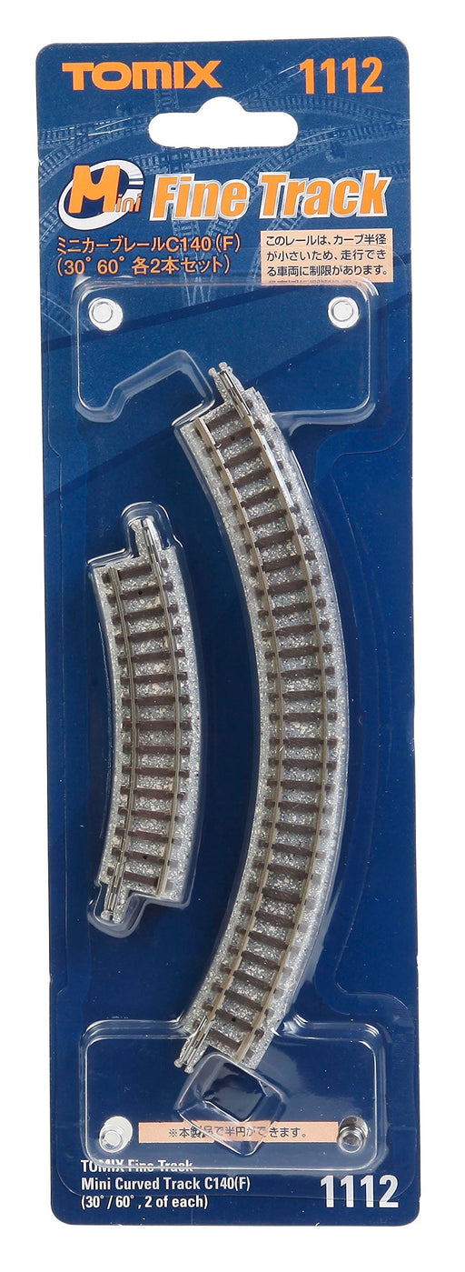 TOMIX N Gauge Mini Curve Rail C140 F 30 digrees 60 digrees Set of 2-each ‎011125_1