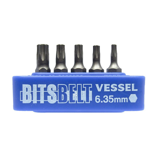 VESSEL TD-BS3 TORX Replacement Bit Set 5pcs (T10H, T15H, T20H, T25H T30H) NEW_1