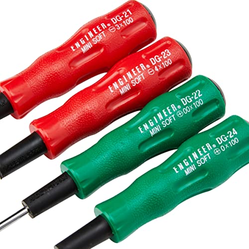 Engineer DK-16 4pc Screwdrivers Chrome-vanadium shaft with heat treatment NEW_3