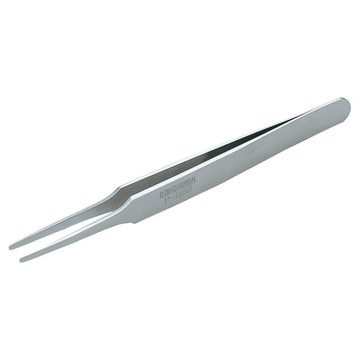 HOZAN 118mm Tweezers P-888 for sticker removal Stainless Steel tip 2mm R-type_1