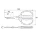 HOZAN All-purpose scissors Heavy Snip Hard Chrome Plating 37mm Blade N-838 NEW_4