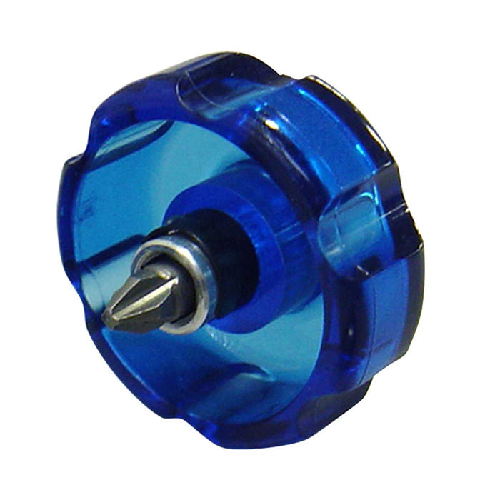 ANEX Screwdriver Interchangeable Stubby Wide Handle No.61 Blue (+)2x19 Steel NEW_1