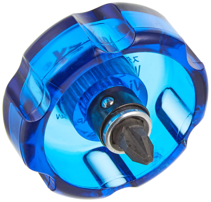 ANEX Screwdriver Interchangeable Stubby Wide Handle No.61 Blue (+)2x19 Steel NEW_2