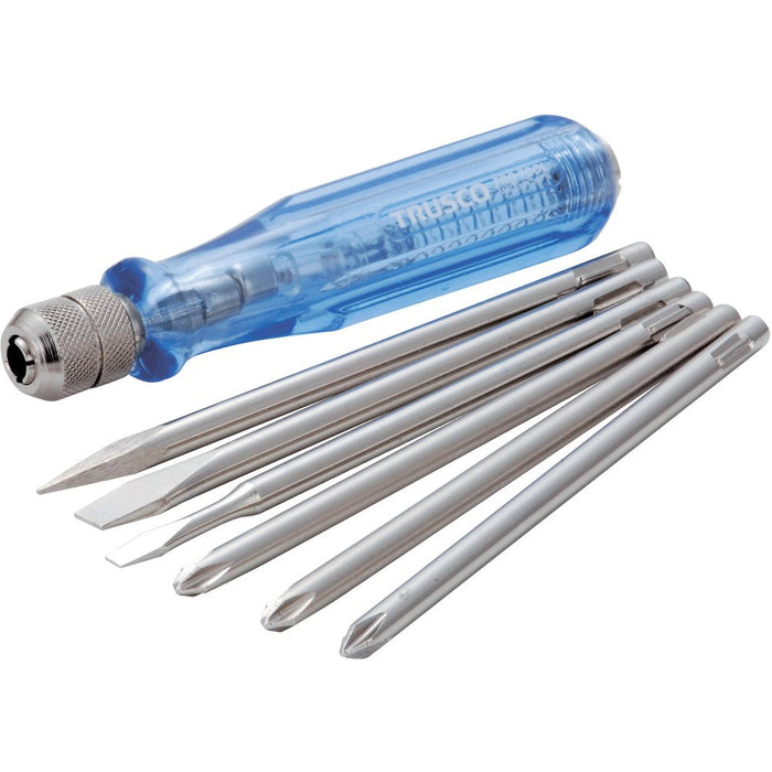 TRUSCO ELECTRIC DETECTION SCREWDRIVER SET with Flat Head+Philips BITS TED-526_1