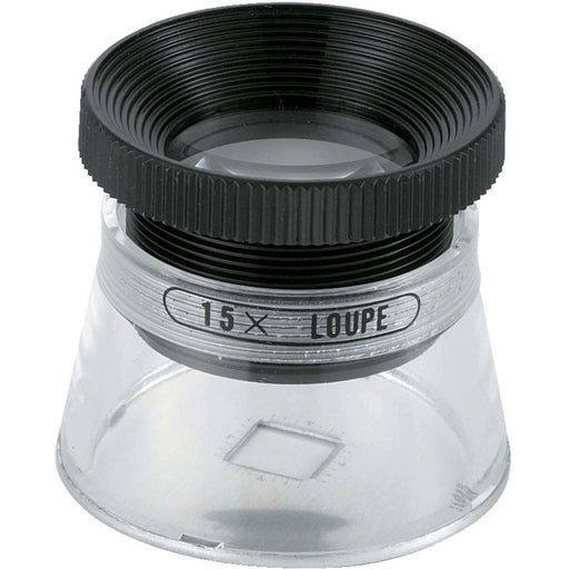 TRUSCO STANDARD SCALE LOUPE 15x 35X33 TL-SL15K w/ Scale for Detailed inspection_1