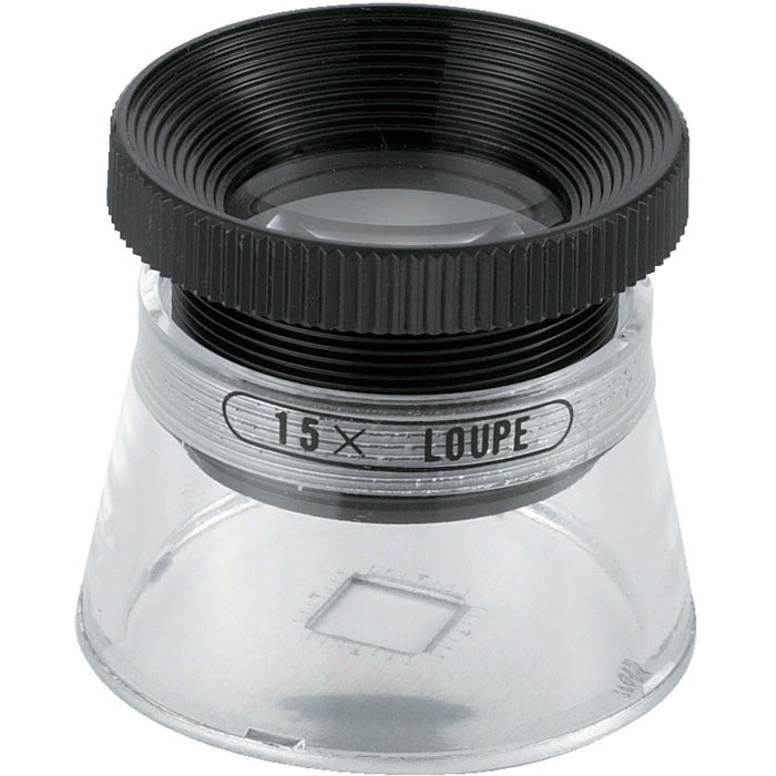 TRUSCO STANDARD SCALE LOUPE 15x 35X33 TL-SL15K w/ Scale for Detailed inspection_1