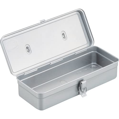 TRUSCO Trunk Type Tool Box T-320SV 333X137X96.5 Silver Top Handle M Size NEW_2