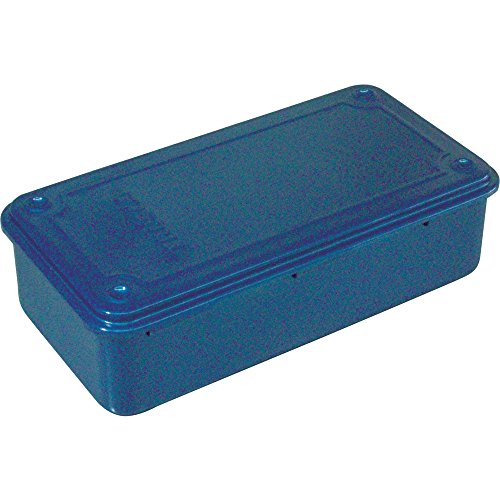 TRUSCO Trunk Tool Box T-190 OD Size:203x109x56mm Blue Alloy Steel Water Proof_1